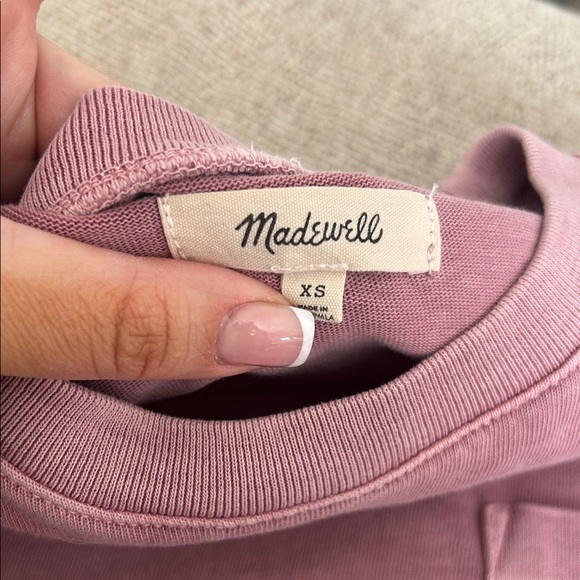 Madewell Dusty Pink Pocket T-Shirt - Picture 3 of 3
